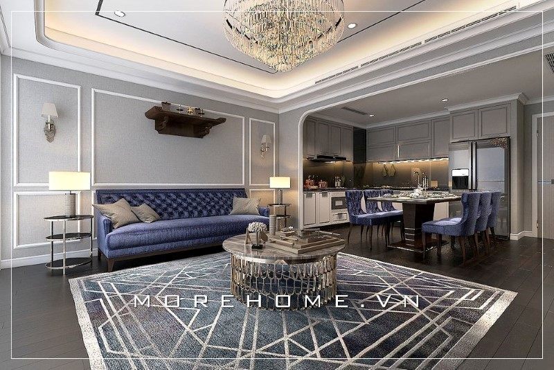 Ghế sofa màu tím cung cấp sự êm ái và thoải mái khi sử dụng.